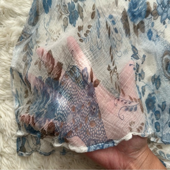 Vintage Rampage Tank Top Cami Sheer Crinkle Vintage Y2K 90s Floral Paisley Sz L - Picture 6 of 10